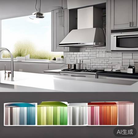 抽油烟机时尚简约，个性配色选不