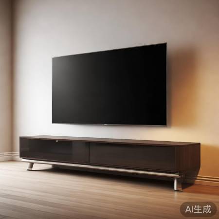 电视柜高度与屏高15倍，灵活摆