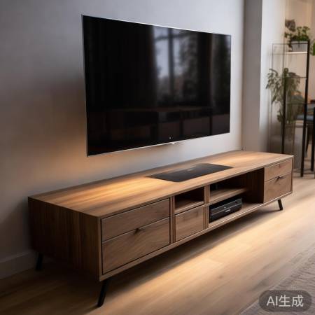 智能家居，储物电视柜，整洁有序