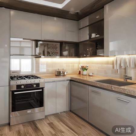 “小户型厨房，菊花JZTE3灶