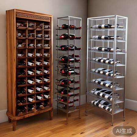 红酒架材质多样，温馨现代简约任