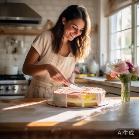 梦蛋糕满，吉兆生活佳。