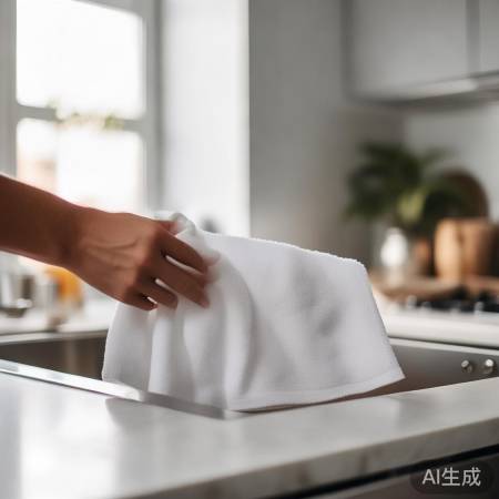 毛巾消毒，空间有限，适度折叠。