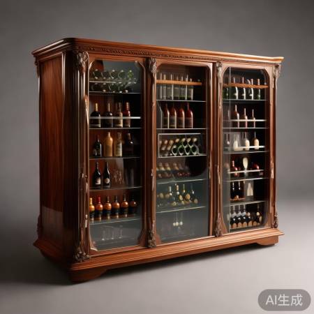 雪茄红酒柜材质多样，实木高档，