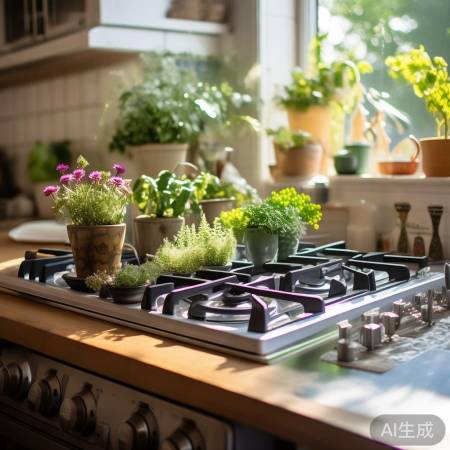 厨房点缀绿植，烹饪更宁静。
