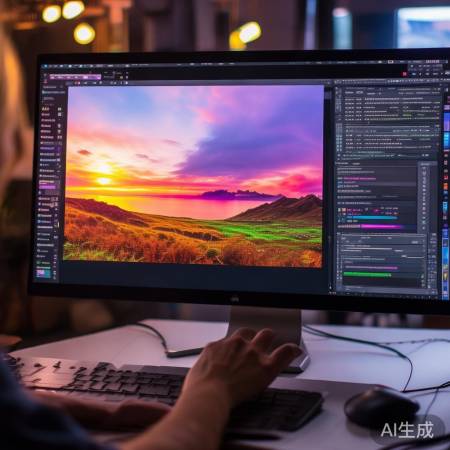 调色彩，屏幕变色，满意为止。