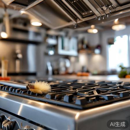 清理油烟机通风口，油垢易除。