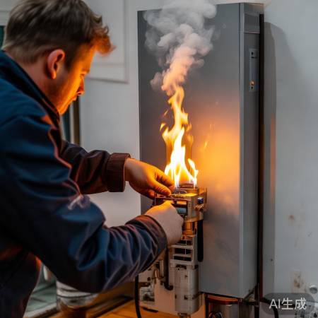 检查铁山排烟，确保燃烧畅快