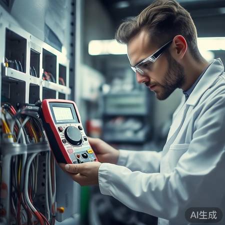 “万用表检测插头漏电，及时更换