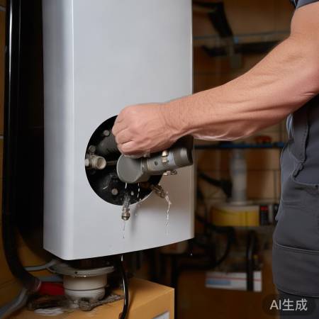 壁挂炉底部排水阀，防冬季管道结