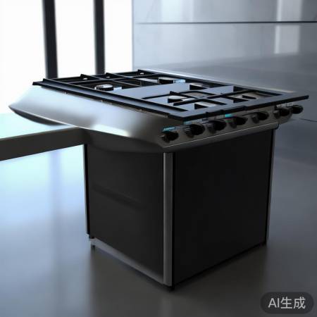 简约科技燃气灶，现代厨房百搭神