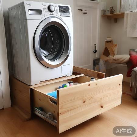 家居空间新玩法：洗衣机变抽屉！