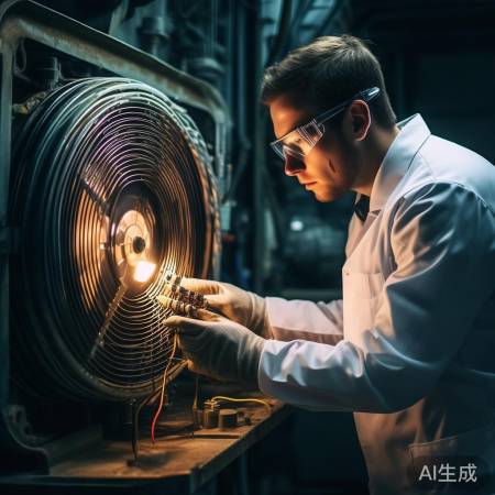 风机接线检查，确保安全无隐患。