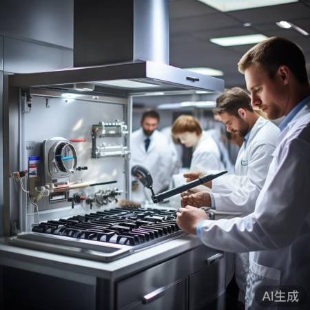 油烟机调试运行中