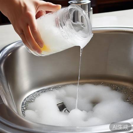 醋小苏打水洗水管，焕然一新！