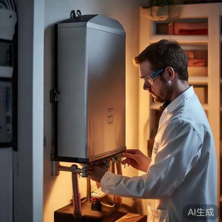 壁挂炉运行检查，确保无异常。